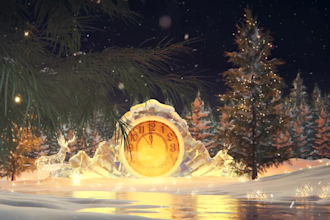 put your logo text in 10 new year eve videos