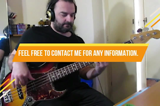 record groovy bass lines for your songs as your favourite bass guitar player