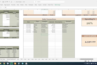 create a customizable excel spreadsheet or budget planner
