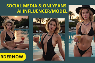 make hyper realistic ai influencer ai model for social media onlyfans and fansly