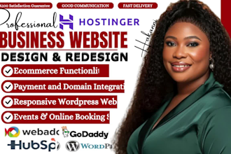 build hostinger wordpress website design, wordpress hostinger website redesign