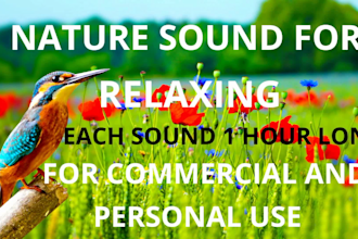 give you 20 beautiful nature sounds for meditation music commercial use
