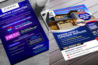 do corporate flyer, business brochure, and trifold brochure