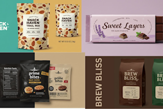 do food packaging, food label, pouch, jar mylar bag, chocolate, coffee packaging