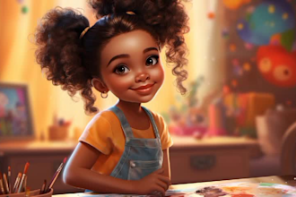 design children book illustrations and book cover