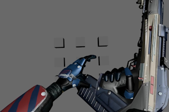 do fps game animation, weapon animation, fire, reload animation, attack, shoot
