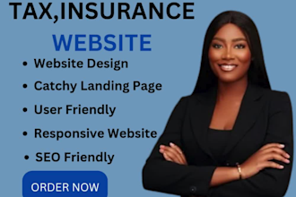 tax website, credit repair website,  insurance website, bookkeeping website