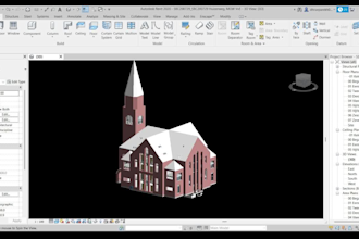model bim from PDF, cad or image drawings in revit