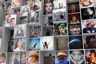 awesome 3d mosaic logo opener reveal intro