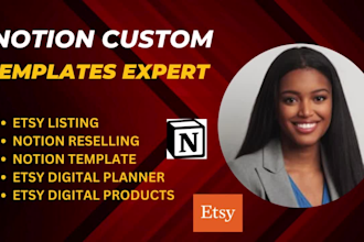 create customized notion template for life and business organization