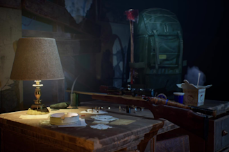 create complete 3d props game ready, and high res renders