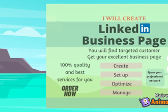 create the best linkedin business page, set up and marketing