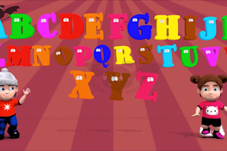 create 3d kids animation video