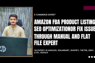 write amazon fba product listing desription with SEO optimization or fix issues
