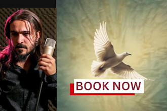 be your male vocalist christian gospel song or worship singer