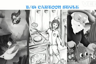 draw amazing children book illustrations for your story book