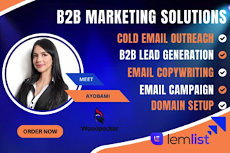 cold email outreach b2b lead generation snov io lemlist woodpecker