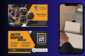 do minimalist, modern, unique business card design and real estate card