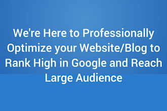 professionally do onpage and technical SEO of wordpress site