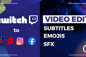 edit your twitch vod for youtube, shorts or tiktok