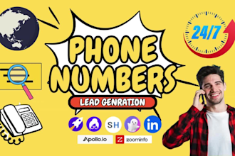 search direct contacts, phone number, cell numbers, b2b lead generation linkedin