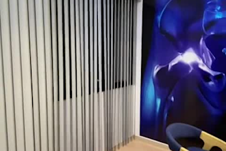 design a modern and functional medical office interior in 3d