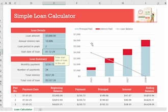 give you a ready to use loan calculator in excel