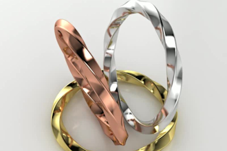 do jewelry cad design with realistic rendering and 360 degree animation