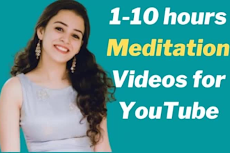 create 50 meditation relaxing sleep HD videos for youtube