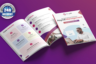 do business company profile, brochure, booklet, ebook design