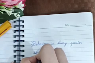 write anything in neat and beautiful handwriting