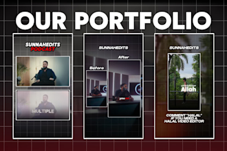 do halal professional video editing