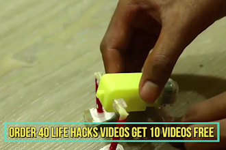 create DIY and life hacks videos for youtube in 24hours