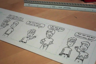 create a comic strip using your idea