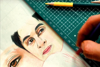 draw a realistic pencil sketch from your photo