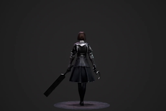 mold 3d realistic game character,game asset,bake texture,ue5 rig,neat topology