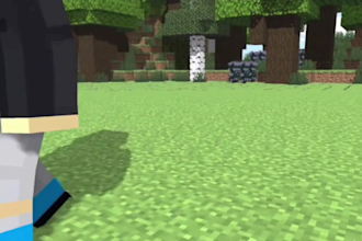 create high quality 3d minecraft animation