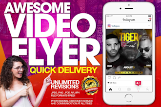 design an awesome video flyer