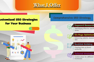 provide monthly SEO services for both on page and off page optimization for rank