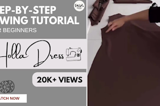 do a step by step sewing video for your pattern