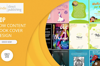 design  KDP low content book cover