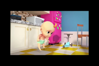 create high quality 3d kids animation, cartoon music videos and nursery rhymes