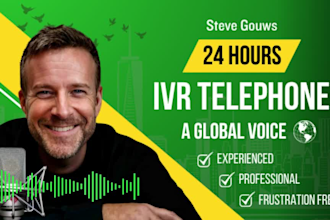 record voicemail, phone greeting, IVR voiceover, on hold phone message