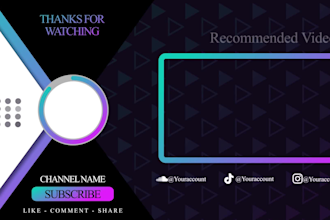 make youtube intro outro trailers, podcast animated video