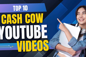 create high quality top 10 cash cow faceless youtube channel automation videos