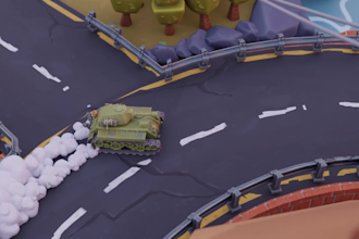 create stylized or hard surface 3d game ready props