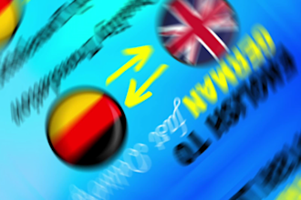 manually translation english to german or german to english