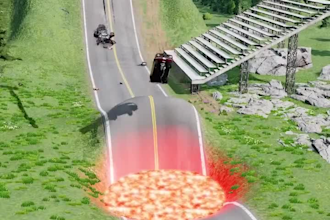 do beaming drive gameplay videos with realistic crashes, epic stunts for you
