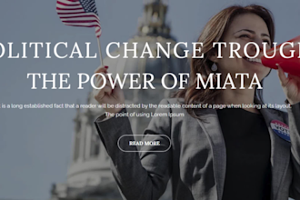create a professional political campaign website,election website in wordpress