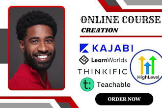 create online course on gohighlevel kajabi learnworlds thinkiflic go highlevel